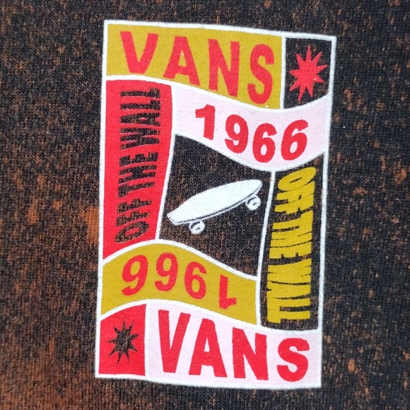 Vans Off The Wall Graphic Retro Shirt Womens M Boho Casual Comfy Streetwear - Picture 8 of 9